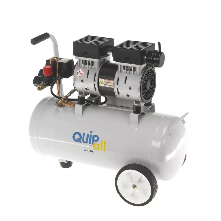 Quipall 1HP 6.3-Gallon Oil-Free Wheelbarrow Air Compressor for $105 Quipall 1HP 6.3-Gallon Oil-Free Wheelbarrow Air Compressor for $105