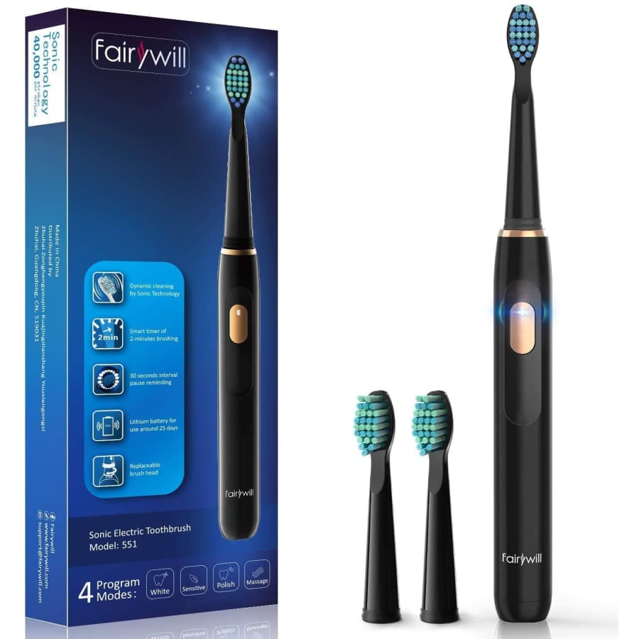 Fairywill Sonic Whitening Rechargeable Toothbrush for $10