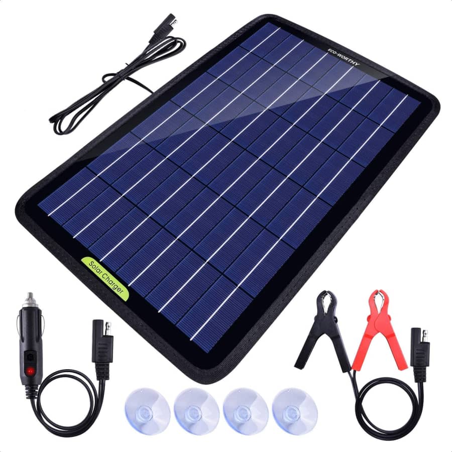 Eco-Worthy 12V 10W Solar Car Battery Charger and Maintainer for $27 Eco-Worthy 12V 10W Solar Car Battery Charger and Maintainer for $27