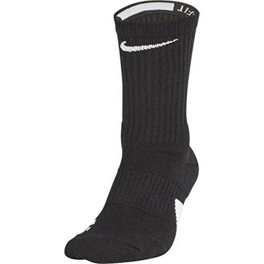 Nike Elite Basketball Crew Socks (Black/White/White, X-Large) for $37