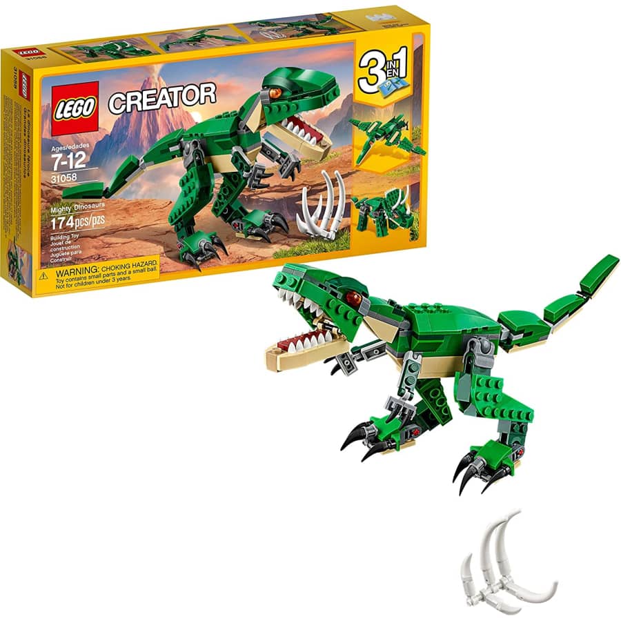 LEGO Creator 3-in-1 Mighty Dinosaur: $9.59 LEGO Creator 3-in-1 Mighty Dinosaur: $9.59
