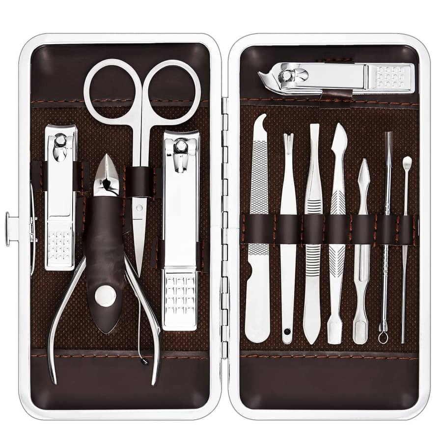 Tseoa 12-Piece Manicure and Pedicure Kit for $5