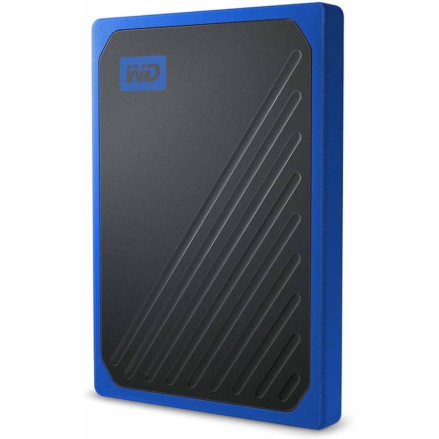 WD 500GB My Passport Go USB 3.0 Portable External SSD for $70