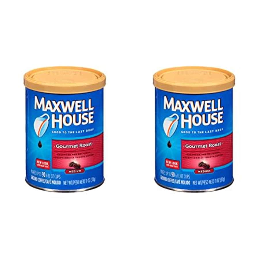 Maxwell House Gourmet Roast Medium Roast Ground Coffee (11 oz Canister) (Pack of 2) for $12