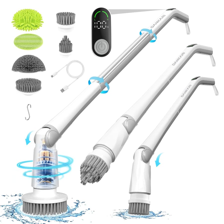 Cordless Electric Spin Scrubber for $20