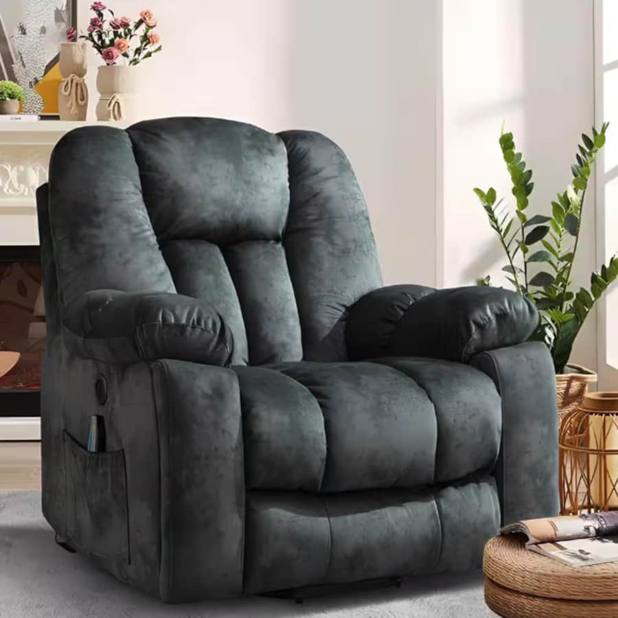 Bestier Oversize Power Lift Recliner Chair w/ Massage and Heating for $472