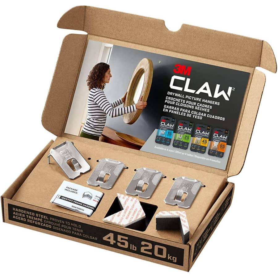 3M CLAW Drywall Picture Hanger 4-Pack for $11