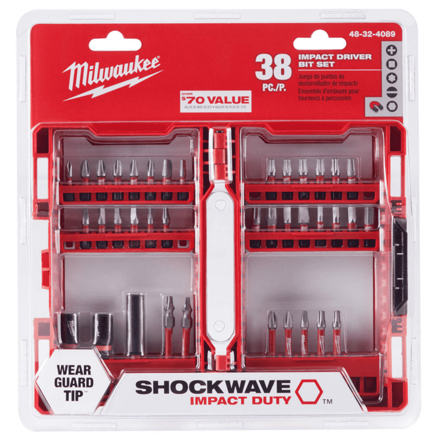 Milwaukee Shockwave 38-Piece Impact Driver Bit Set for $20 for members