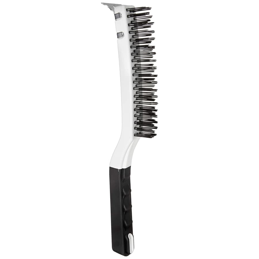 Amazon Basics Carbon Steel Wire Brush w/ Scraper for $6