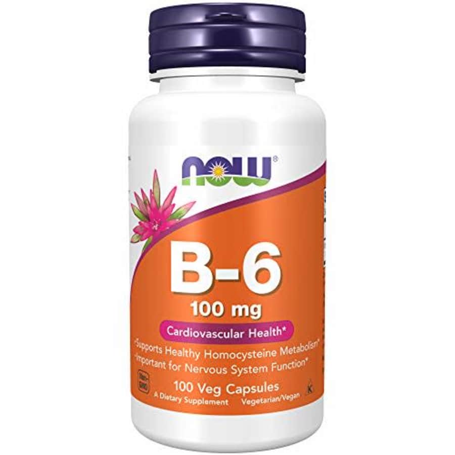 Now Foods NOW Supplements, Vitamin B-6 (Pyridoxine HCl) 100 mg, Cardiovascular Health*, 100 Capsules for $8 Now Foods NOW Supplements, Vitamin B-6 (Pyridoxine HCl) 100 mg, Cardiovascular Health*, 100 Capsules for $8