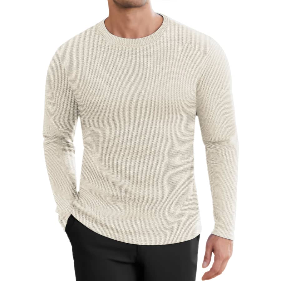 Men's Honeycomb Waffle Pullover for $15 Men's Honeycomb Waffle Pullover for $15