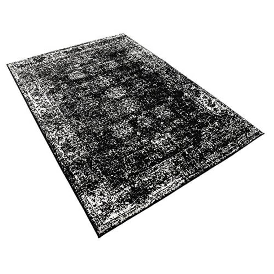 Unique Loom Sofia Collection Traditional Vintage Black Area Rug (4' x 6') for $32