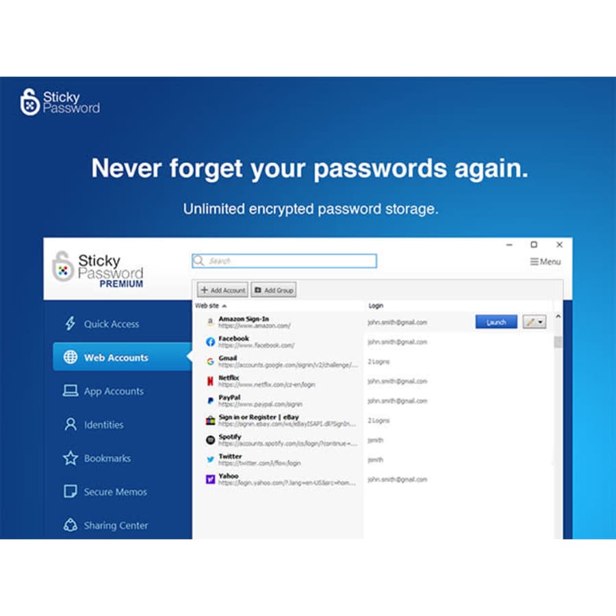 Sticky Password Premium: Lifetime Subscription: $16