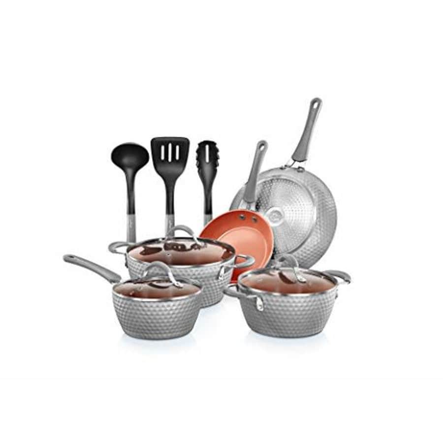 NutriChef Nonstick Cookware Excilon |Home Kitchen Ware Pots & Pan Set with Saucepan Frying Pans, for $85 NutriChef Nonstick Cookware Excilon |Home Kitchen Ware Pots & Pan Set with Saucepan Frying Pans, for $85