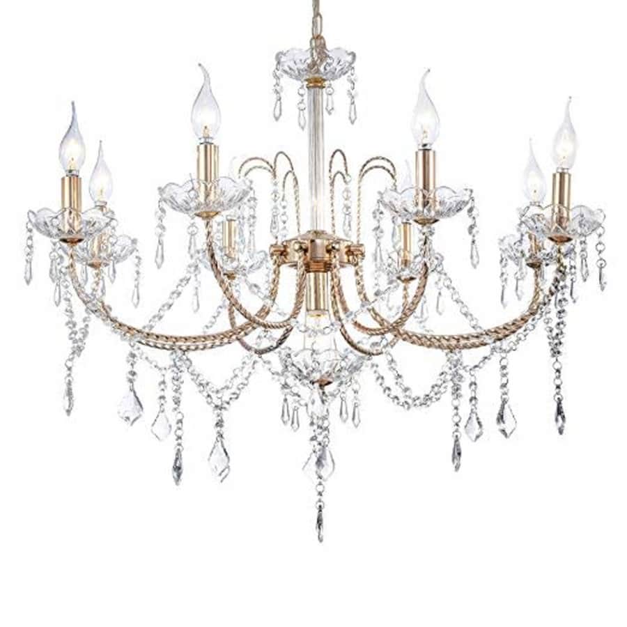 Miluolan 9-Light Crystal Chandelier for $102