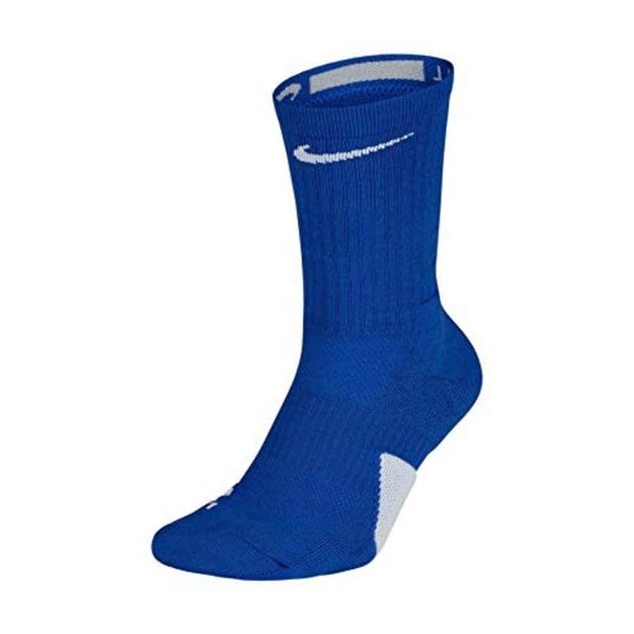 Nike Elite Basketball Crew Socks Large (Fits Men Size 8-12, Women Size 10-13) SX7626-463 Royal, for $37 Nike Elite Basketball Crew Socks Large (Fits Men Size 8-12, Women Size 10-13) SX7626-463 Royal, for $37