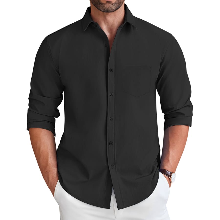Coofandy Men's Casual Button Down Shirt for $14 Coofandy Men's Casual Button Down Shirt for $14
