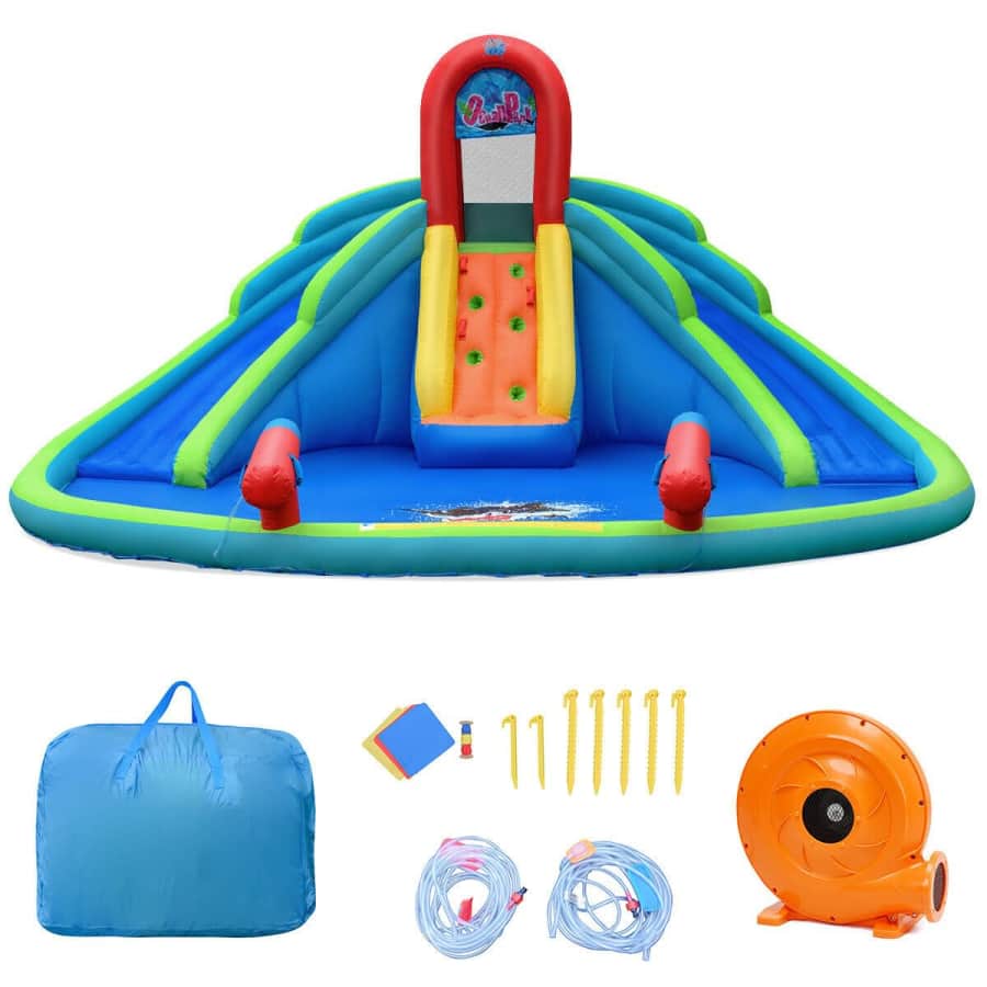 Costway Inflatable Water Slide w/ Mighty Splash Pool for $399 Costway Inflatable Water Slide w/ Mighty Splash Pool for $399