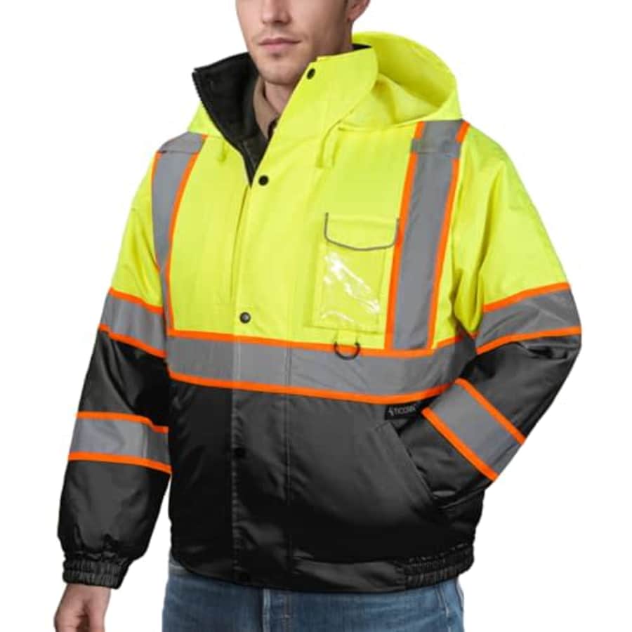 Ticonn Hi-Vis Waterproof Rain Jacket for $40 Ticonn Hi-Vis Waterproof Rain Jacket for $40