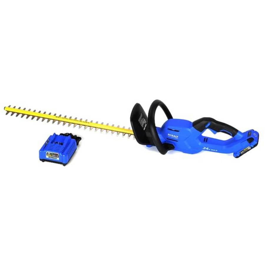 Kobalt 24V Max 24" Dual Cordless Electric Hedge Trimmer for $99 Kobalt 24V Max 24" Dual Cordless Electric Hedge Trimmer for $99