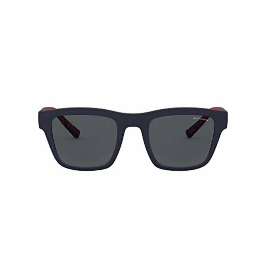 A|X Armani Exchange Men's AX4088S Sunglasses, Matte Dark Blue/Polarized Grey, 52 mm for $45 A|X Armani Exchange Men's AX4088S Sunglasses, Matte Dark Blue/Polarized Grey, 52 mm for $45