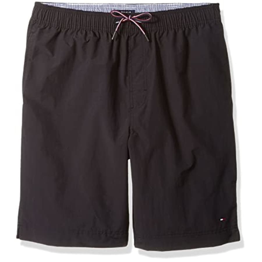 Tommy Hilfiger Men's Big & Tall The Tommy Swim Short, Dark Sable, XL-Tall for $59