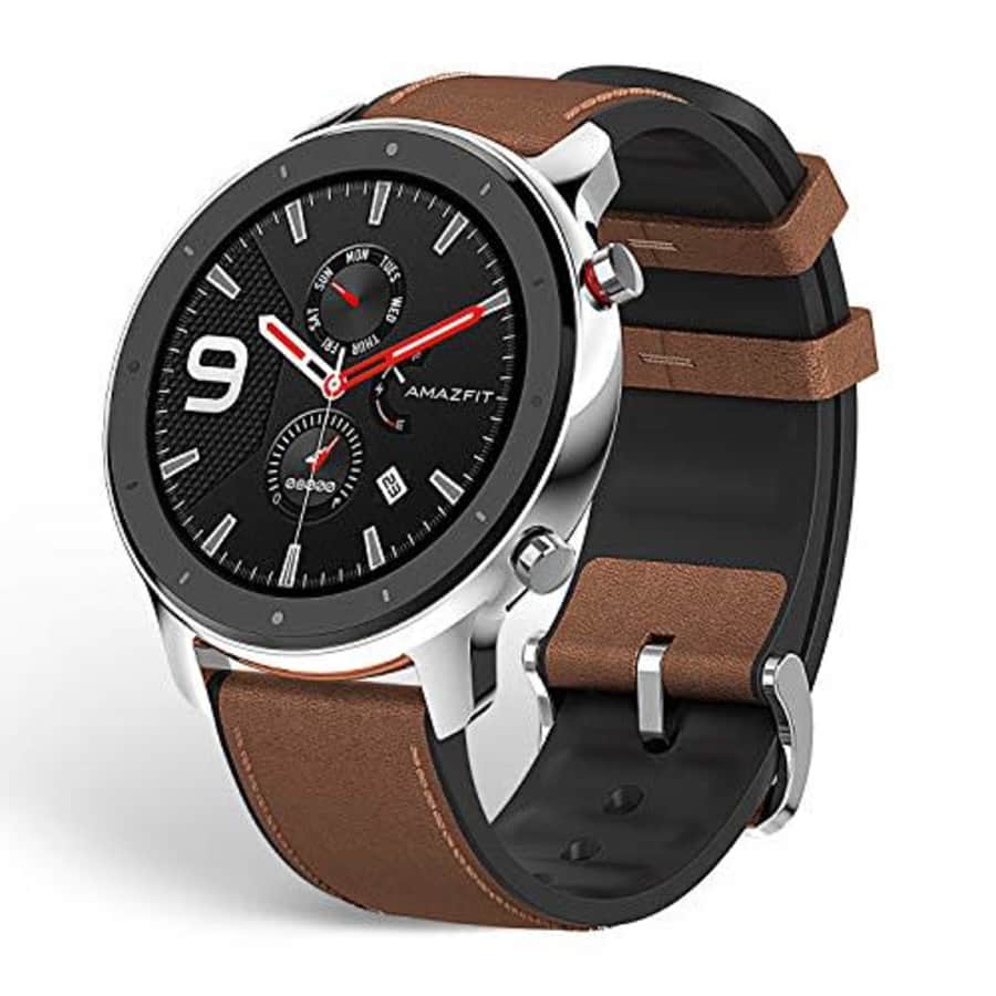 Amazfit GTR Smartwatch, Smart Notifications, 1.39 AMOLED Display, 24/7 Heart Rate Monitor, 24-Day for $100 Amazfit GTR Smartwatch, Smart Notifications, 1.39 AMOLED Display, 24/7 Heart Rate Monitor, 24-Day for $100