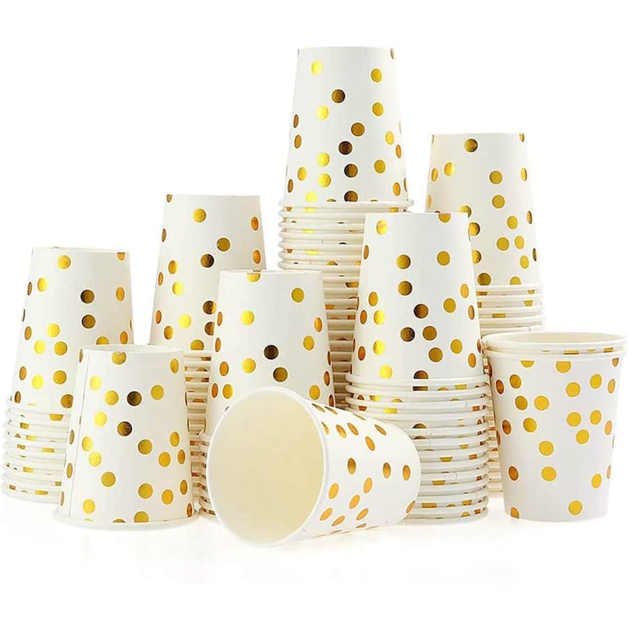 Esonmus 9-oz.100-Piece Disposable Paper Cups Set for $10