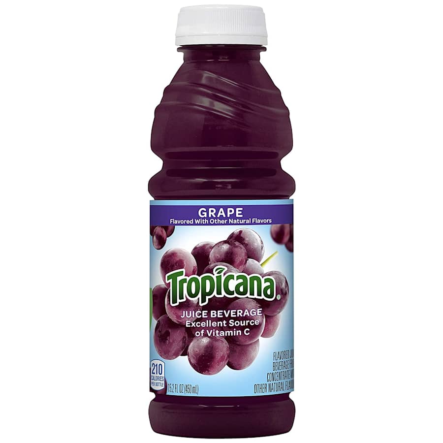 Tropicana Grape Juice 15.2-Oz. Bottle 12-Pack for $31