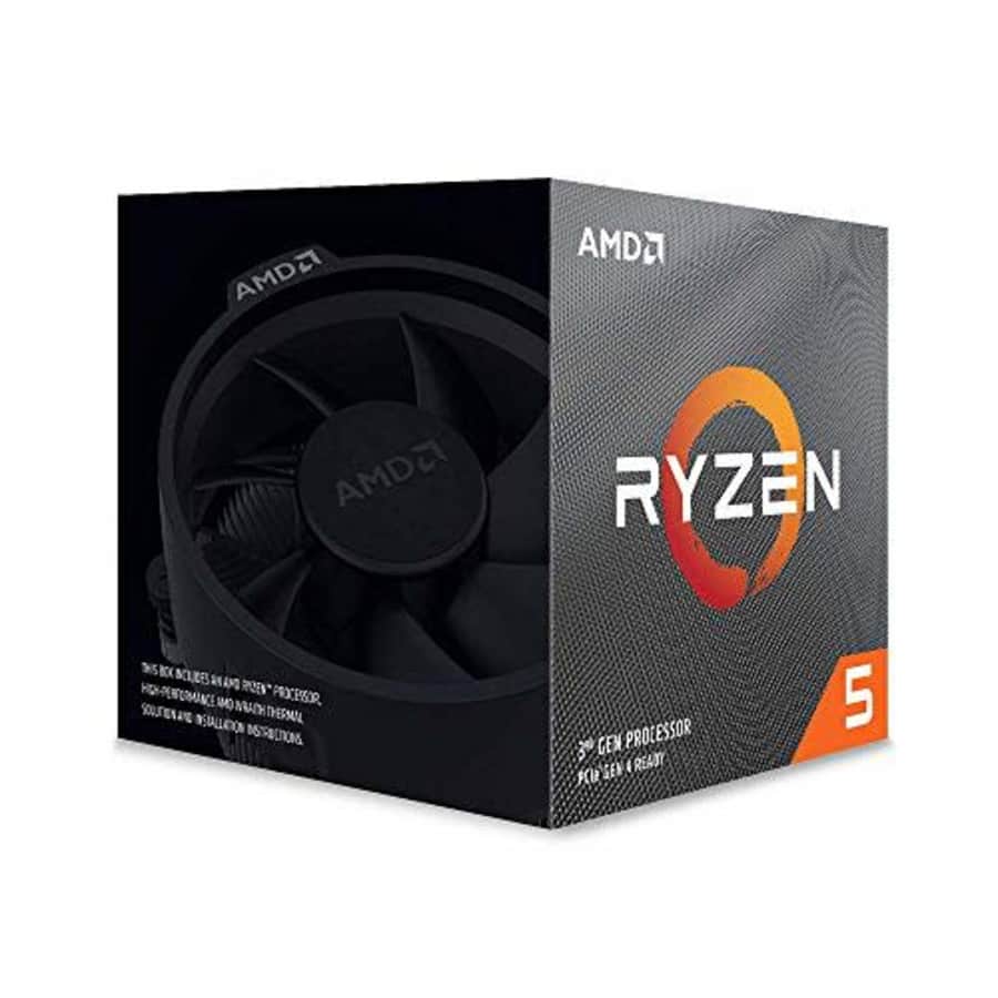 AMD Ryzen 5 3600X 6-Core, 12-Thread Unlocked Desktop Processor with Wraith Spire Cooler for $190