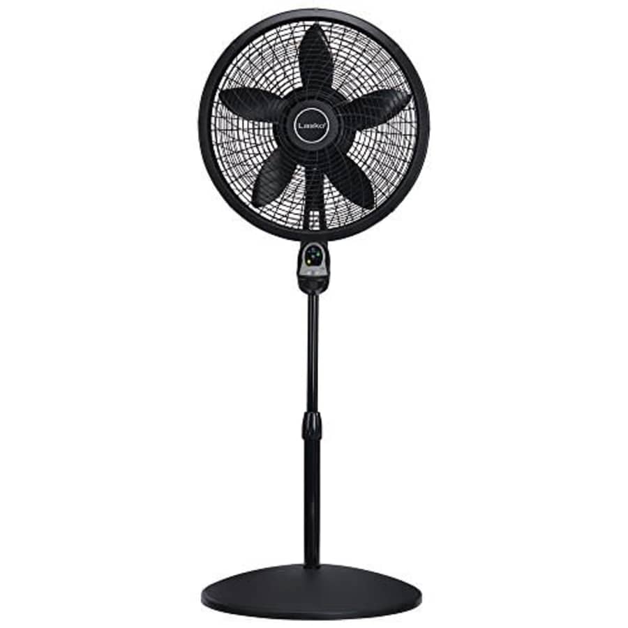 Lasko 1843 18 Remote Control Cyclone Pedestal Fan with Built-in Timer, Black Features Oscillating for $48 Lasko 1843 18 Remote Control Cyclone Pedestal Fan with Built-in Timer, Black Features Oscillating for $48