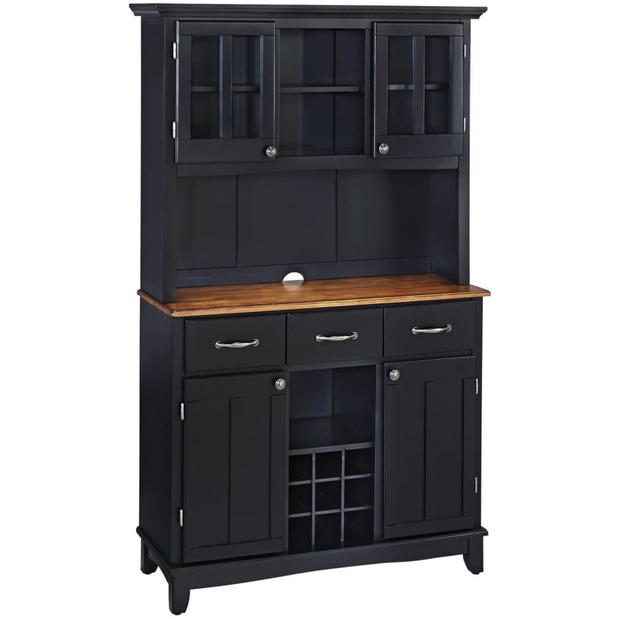 Home Styles Buffet-of-Buffets Solid Wood Large Server w/ Oak Top & Hutch for $441 Home Styles Buffet-of-Buffets Solid Wood Large Server w/ Oak Top & Hutch for $441