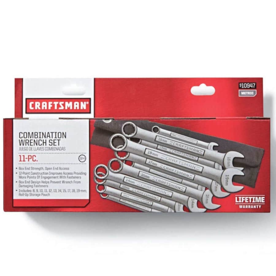 Craftsman 11-Piece 12-Point Metric Combination Wrench Set for $20 Craftsman 11-Piece 12-Point Metric Combination Wrench Set for $20