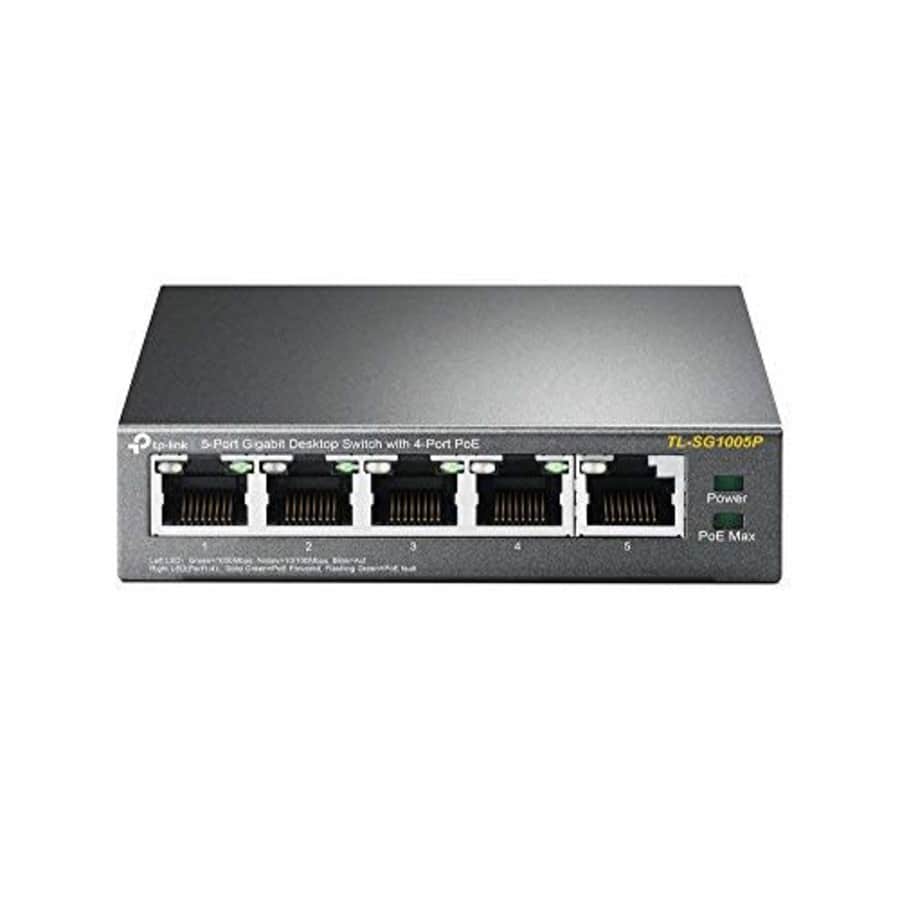TP-Link 5 Port Gigabit PoE Switch | 4 Port PoE 56W | 802.3af Compliant | Shielded Ports | Traffic for $35