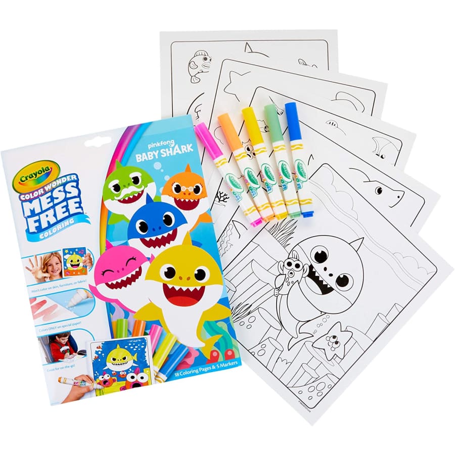 Crayola Baby Shark Color Wonder Set for $8