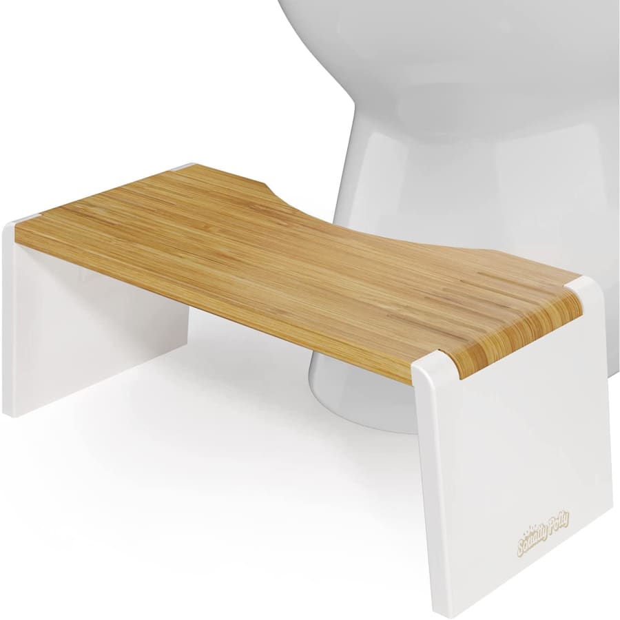 Squatty Potty Stockholm Bamboo Folding Toilet Stool for $40