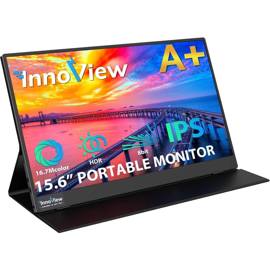 InnoView 15.8" 1080p HDR IPS Portable Monitor for $70