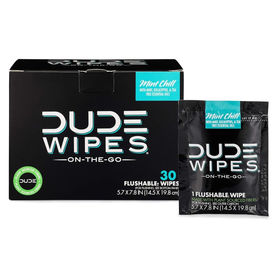 Dude Wipes On-The-Go Flushable Individually Wrapped Wipes 30-Pack for $7