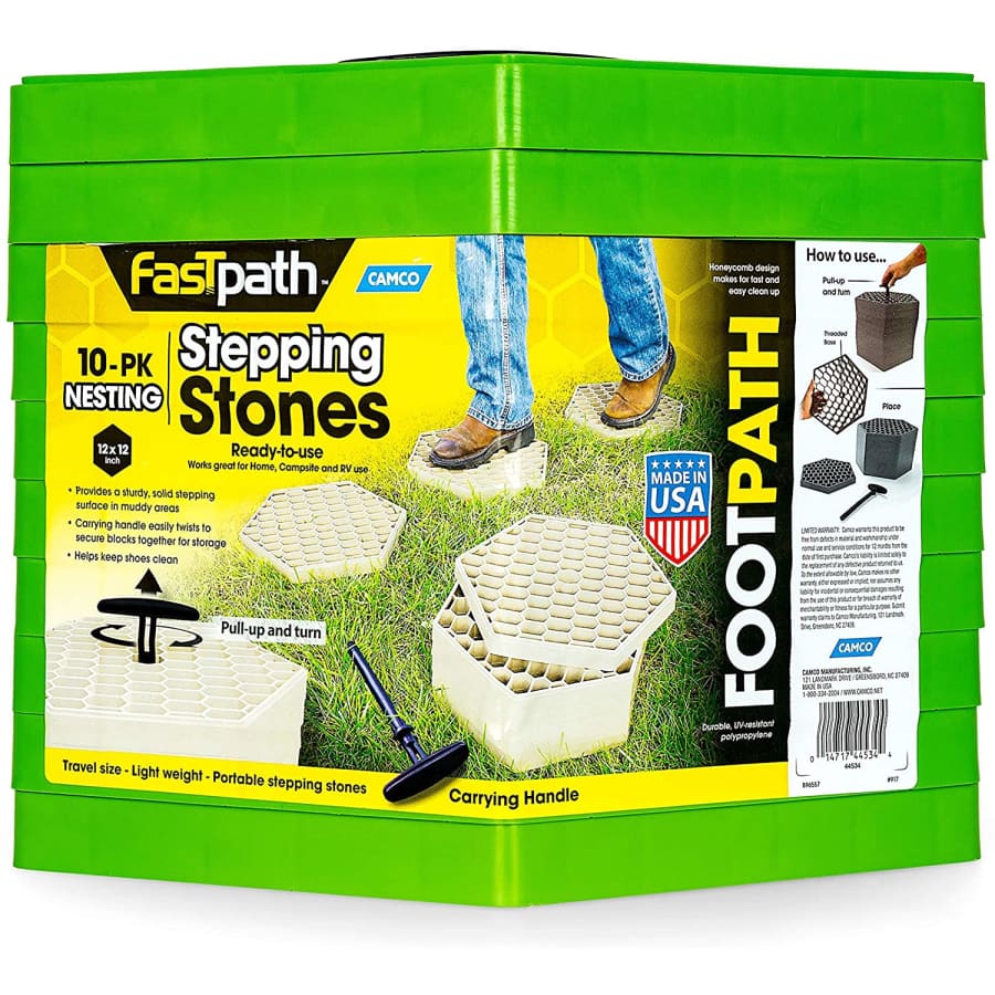 Camco FastPath Portable Stepping Stones 10-Pack for $37