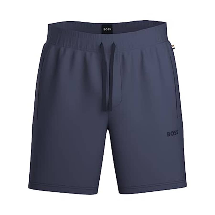 BOSS Men's Mix&Match Cotton Stretch Lounge Shorts, Spruce Blue, XL for $33