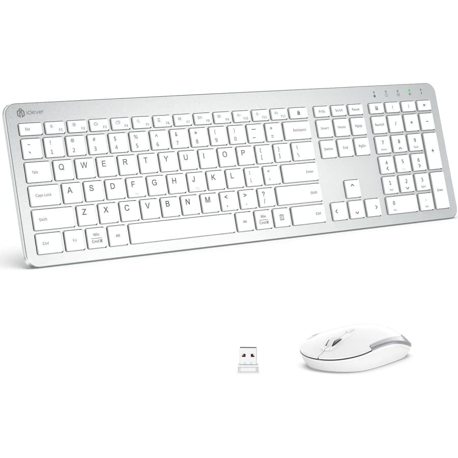 iClever Rechargeable Wireless Keyboard & Mouse for $37