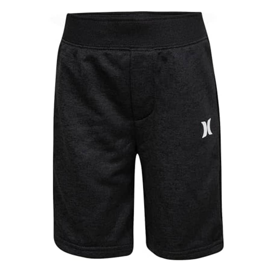 Hurley Boys' Solar French Terry Pull On Shorts, Black Heather for $14 Hurley Boys' Solar French Terry Pull On Shorts, Black Heather for $14