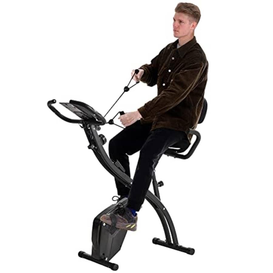 Soozier 2 in 1 Exercise Bike with Arm Resistance Bands for Upright and Recumbent Cycling, Black for $130 Soozier 2 in 1 Exercise Bike with Arm Resistance Bands for Upright and Recumbent Cycling, Black for $130