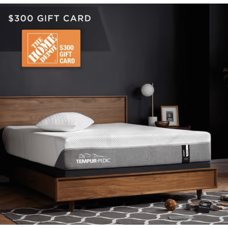 Tempur-Pedic Mattresses at Home Depot: for $300 Home Depot GC w/ purchase Tempur-Pedic Mattresses at Home Depot: for $300 Home Depot GC w/ purchase