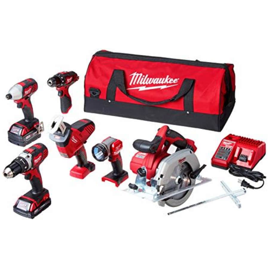 Milwaukee M18 18-Volt Lithium-Ion Cordless Combo Kit (5-Tool) for $500