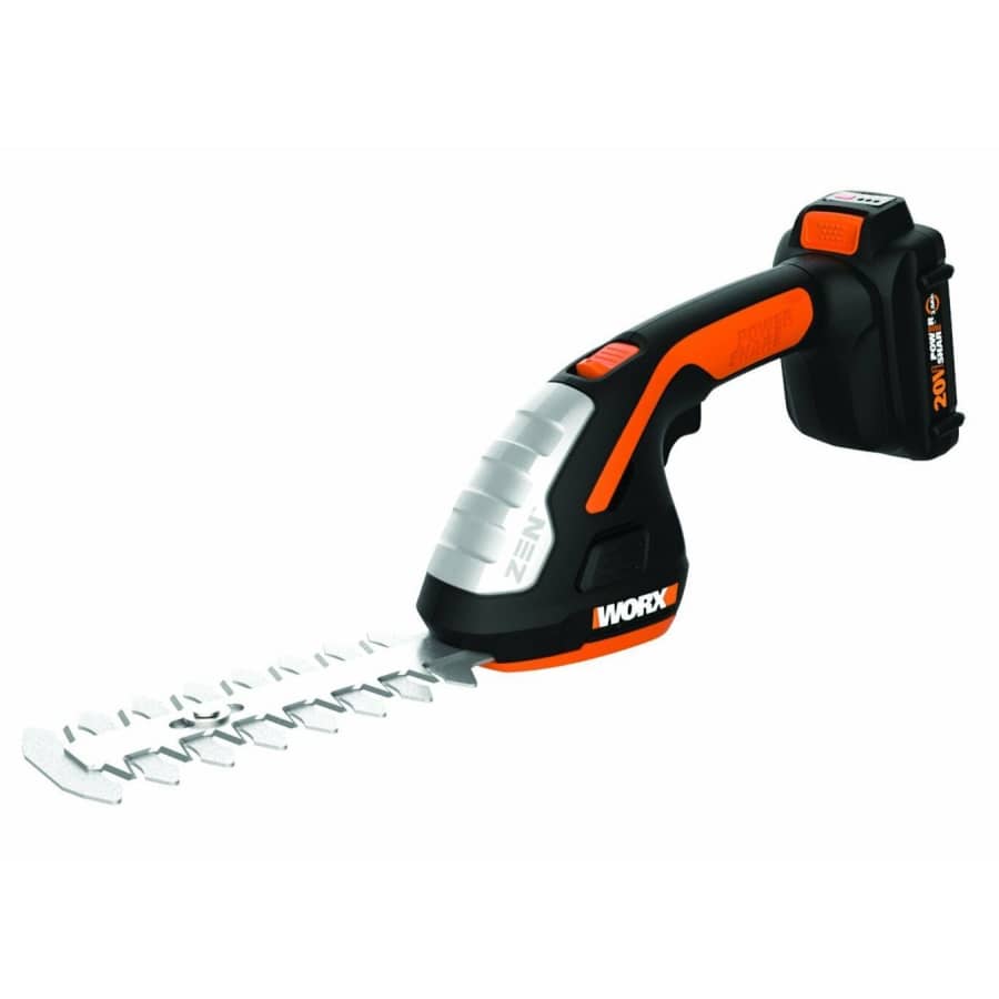 Worx 20V Cordless 4" Shear / 8" Shrubber Trimmer Kit for $87