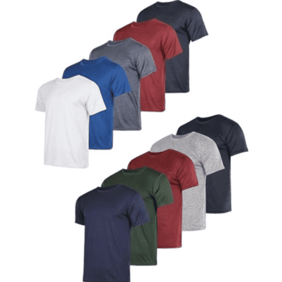 Men's Dry-Fit Active Performance T-Shirt (5-Pack) for $28 w/ Prime Men's Dry-Fit Active Performance T-Shirt (5-Pack) for $28 w/ Prime