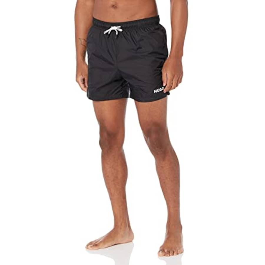 HUGO Small Logo Quick Dry Swim Trunks for $41