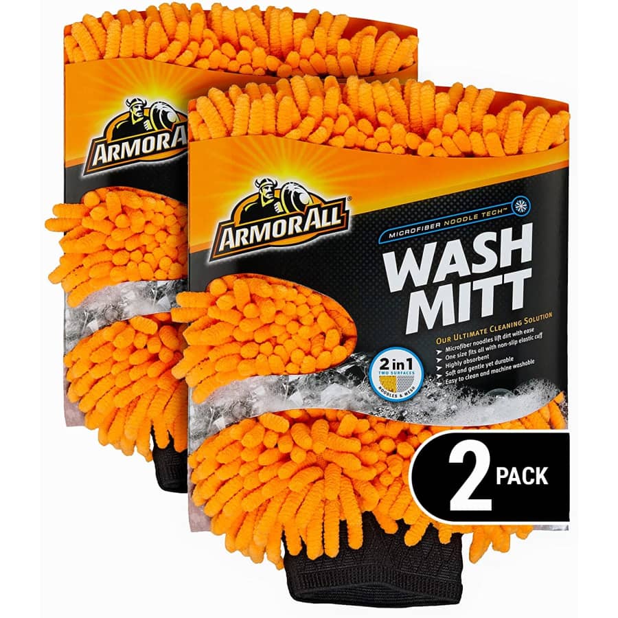 Armor All Microfiber Car Wash Mitt 2-Pack for $15 Armor All Microfiber Car Wash Mitt 2-Pack for $15