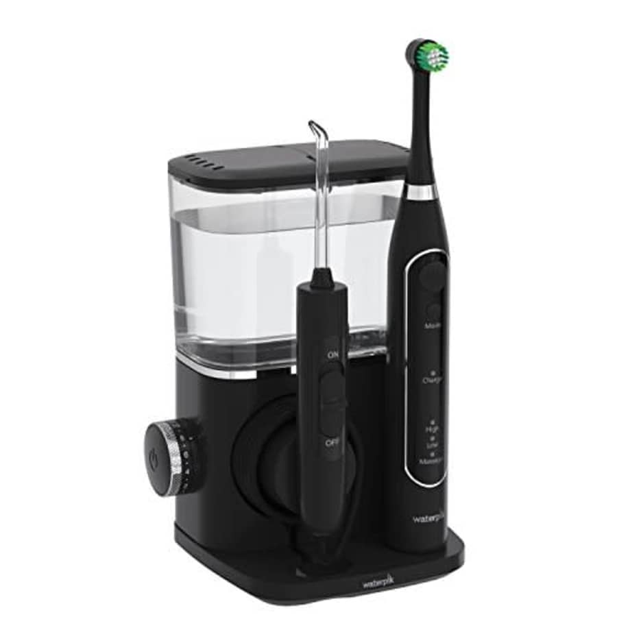 Waterpik Complete Care 9.5 Oscillating Electric Toothbrush + Water Flosser, Black, Medium for $91